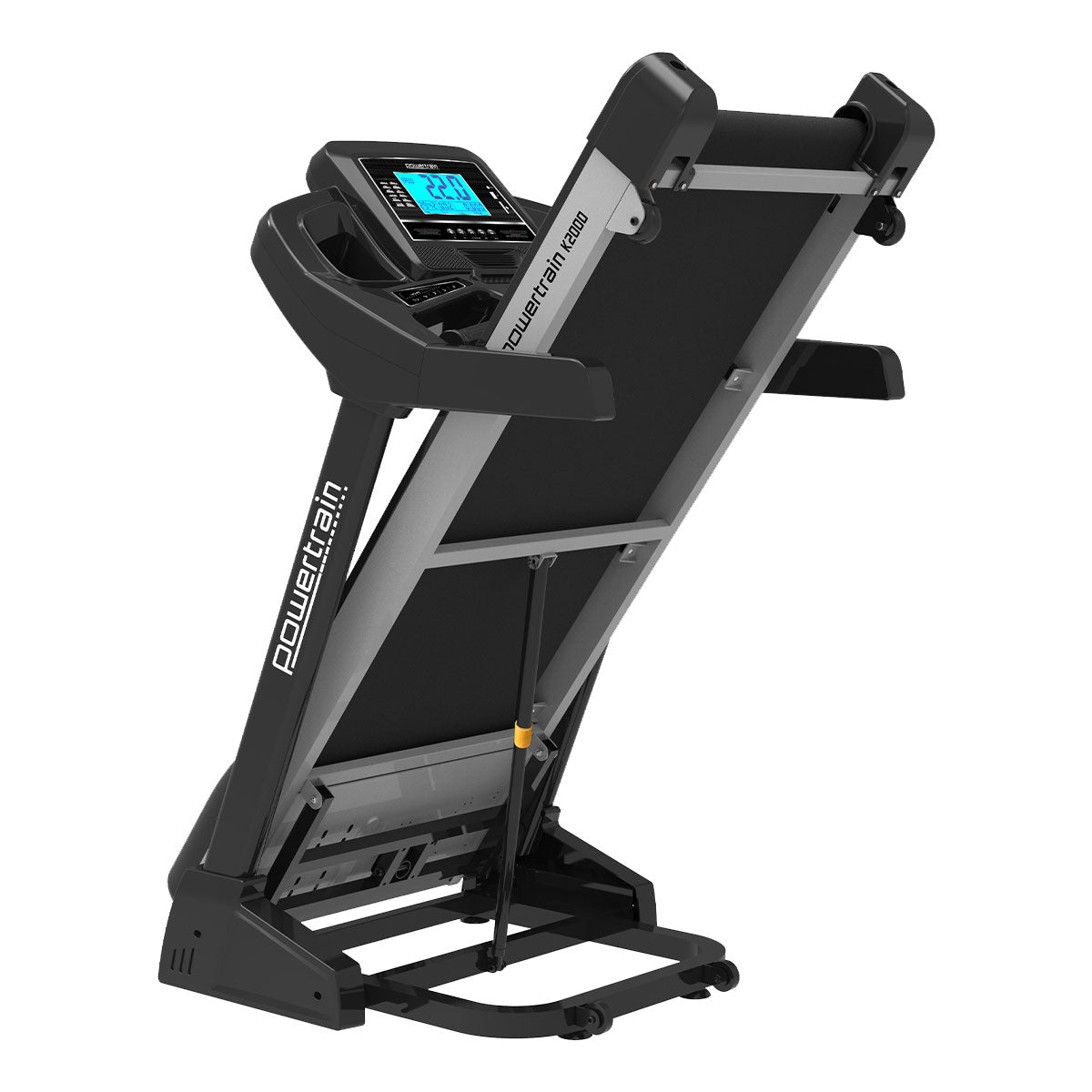 Powertrain K2000 Treadmill with Fan and Auto Incline, designed for 22km/h top speed and home gym workouts.