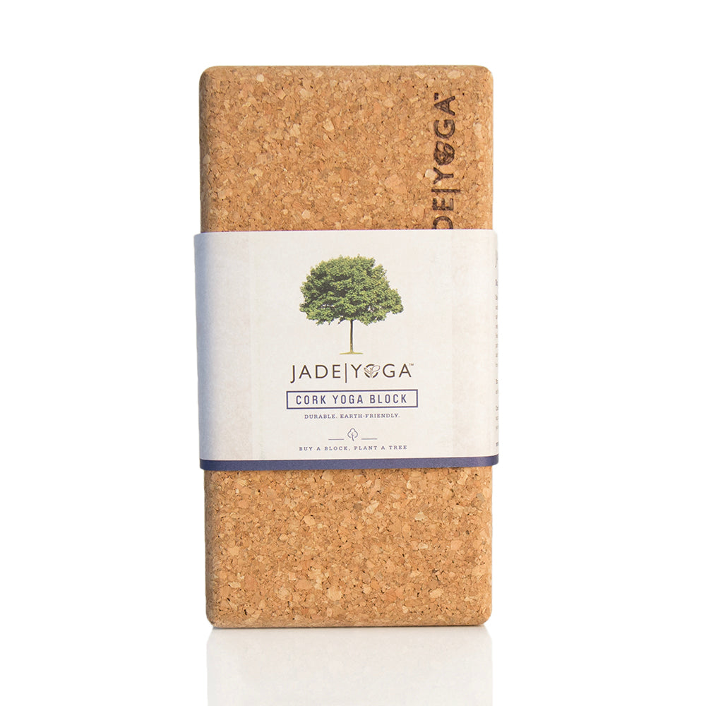 Jade Yoga small cork yoga block made from sustainable materials
