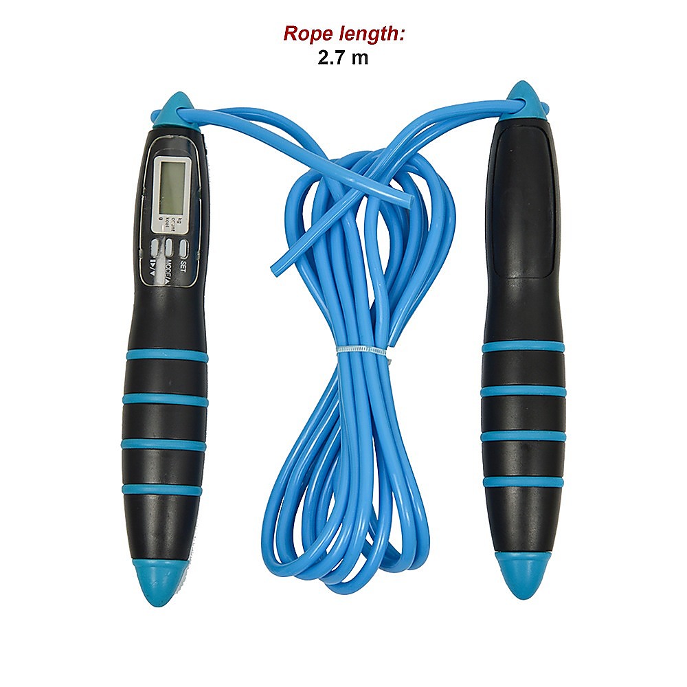 Electronic jump rope for cardio, HIIT, and fitness training