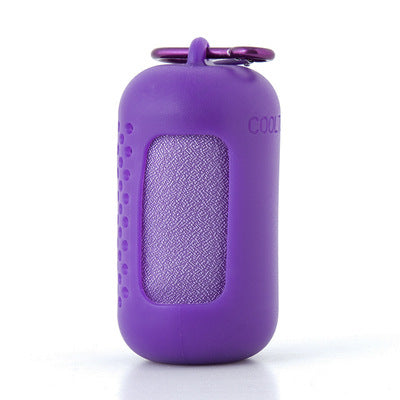 Quick Dry Cooling Towel Set 2 pack purple microfiber