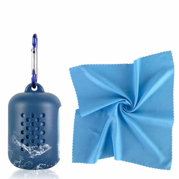 Quick Dry Cooling Towel Set 2 pack purple microfiber
