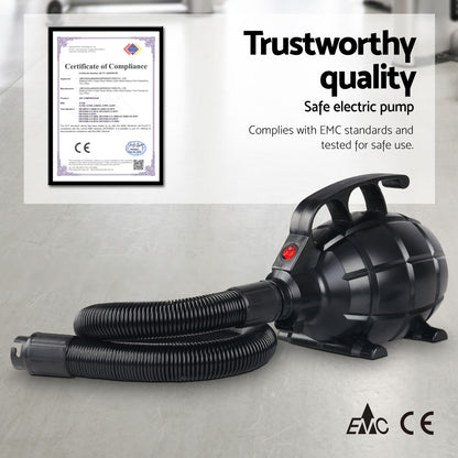 Everfit 4M Air Track Inflatable Mat Gymnastics Yoga Purple with Pump