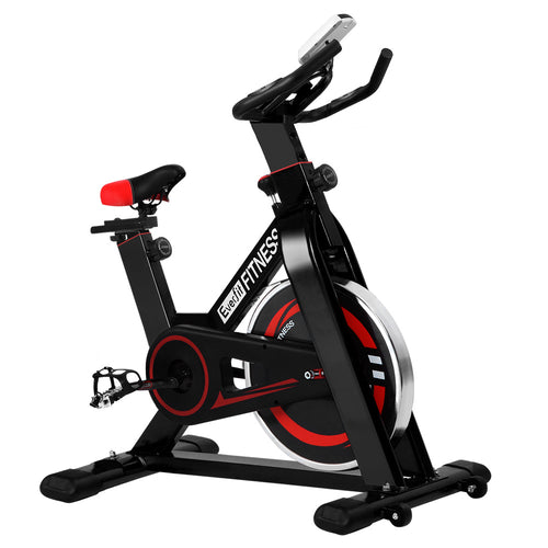 Flywheel Spin Bike from Everfit, a durable indoor cycling bike for home gym workouts.