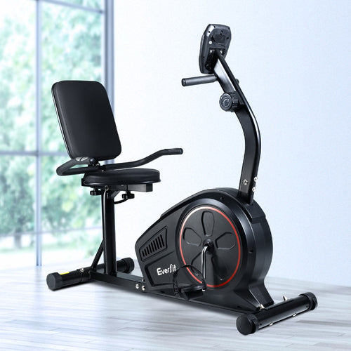 Recumbent Exercise Bike Everfit Magnetic Home Gym Bike designed for low-impact workouts at home
