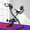 Folding Exercise Bike Everfit Magnetic X-Bike with LCD Monitor
