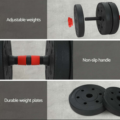 Adjustable Dumbbell Set showing adjustable weights, non-slip handle, and durable weight plates for optimal home workouts.