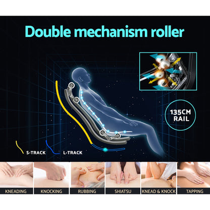 Livemor 4D Massage Chair Recliner SL Track Full Body Zero Gravity Massager Heated AI Body Scan Melisa