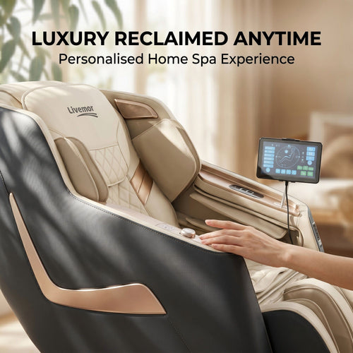 Livemor 3D Massage Chair Electric Recliner - Opal