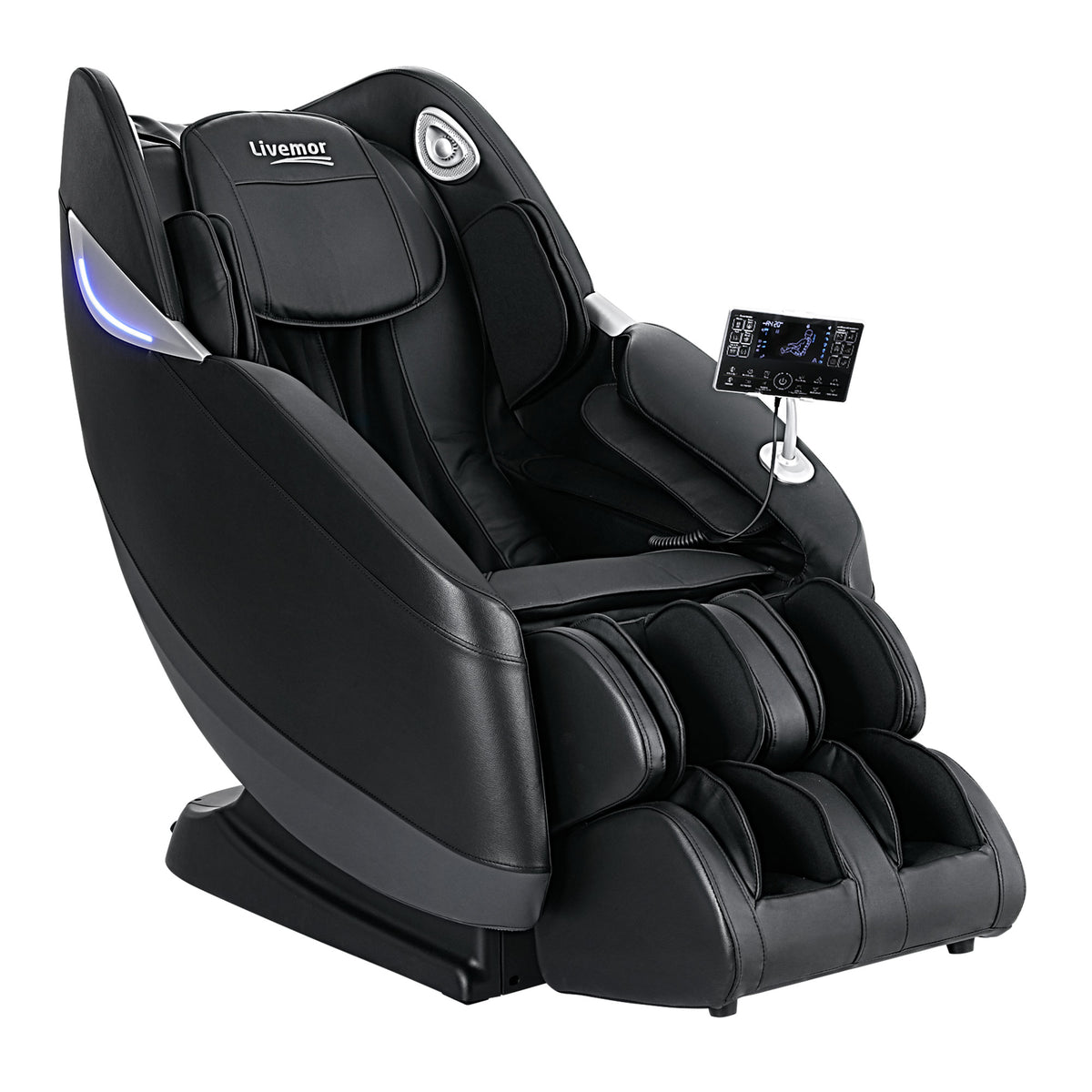 Livemor 3D Massage Chair Zero Gravity Electric Recliner for ultimate relaxation and stress relief.
