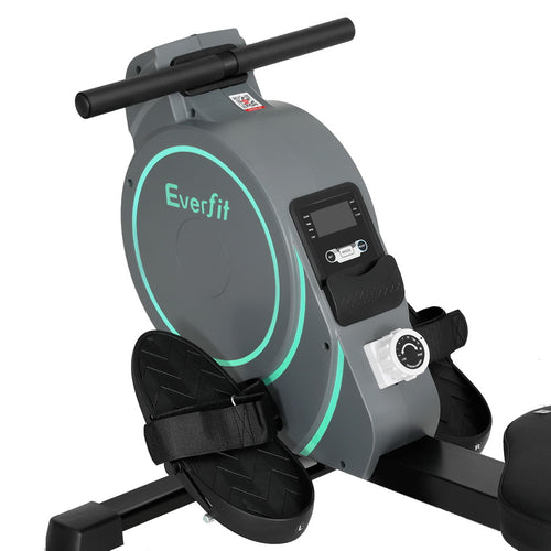 Rowing Machine Everfit 16 Level Magnetic Rower with sleek design and user-friendly display for a full-body workout.