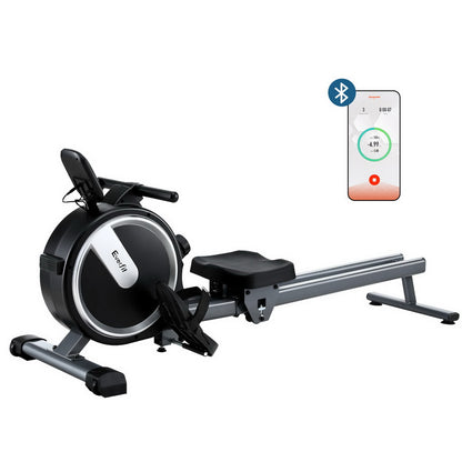 Everfit 16 Level Magnetic Rowing Machine black edition