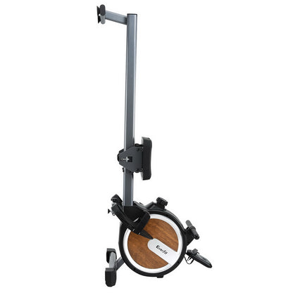 Everfit 16 Level Magnetic Rowing Machine walnut finish