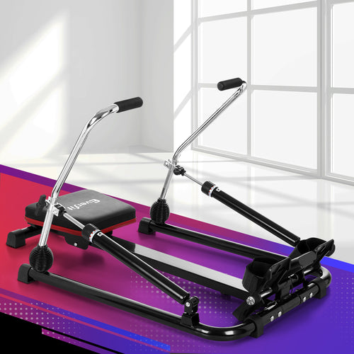 Rowing Machine Everfit 12 Level Hydraulic Rower design in modern indoor gym setting.