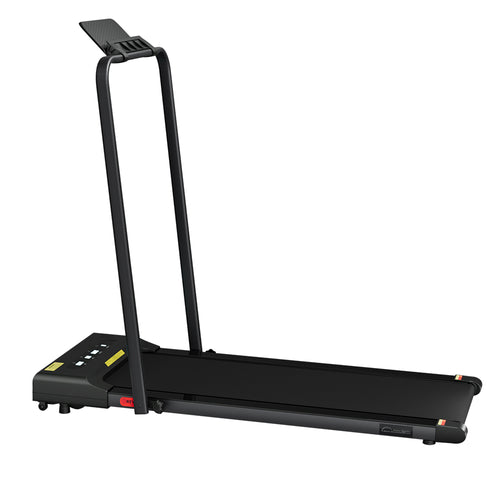 Walking Pad Everfit Under Desk Folding Treadmill 2HP in sleek black design for home and office use.