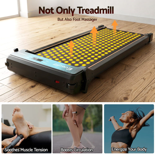 Walking Pad Treadmill with unique massage features for relaxation and fitness at home.