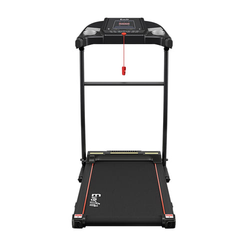 Home Treadmill Everfit Electric Folding Running Machine with adjustable speed and manual incline.