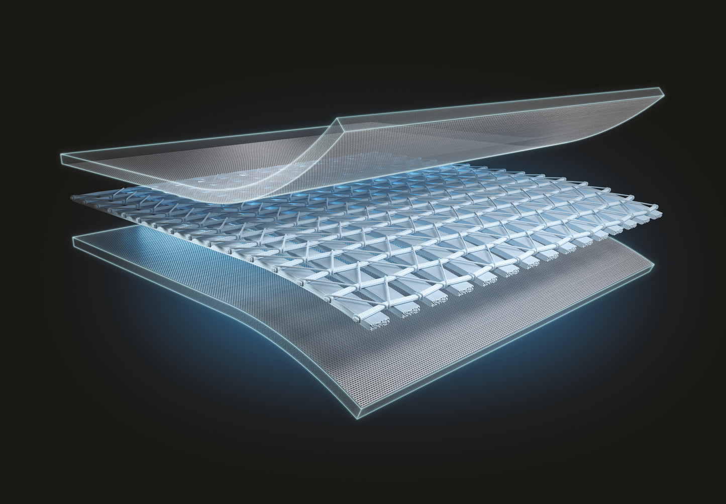 Transparent layer design showcasing the structure of an Inflatable Spa.