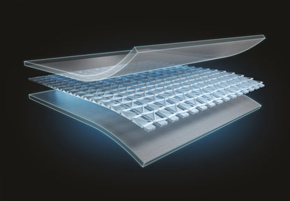 Transparent layer design showcasing the structure of an Inflatable Spa.
