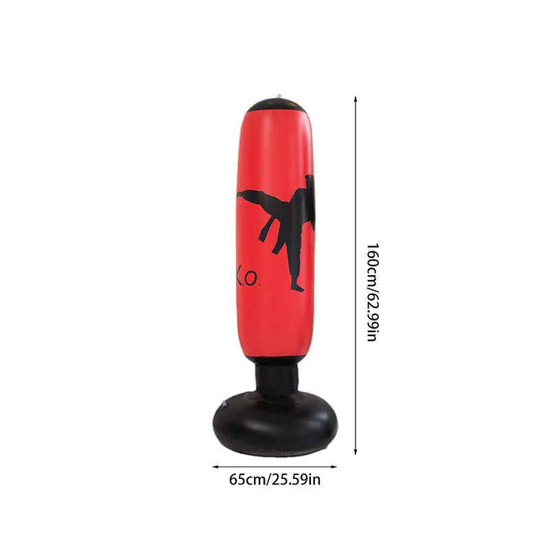 Inflatable Boxing Bag for kids and adults standing 160cm tall, designed for home training and practice.