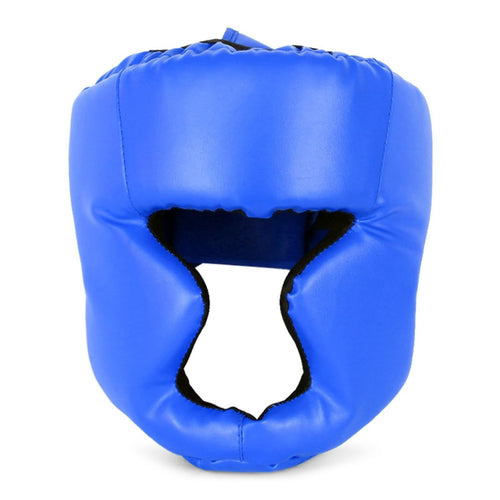 Head Gear for adults boxing or MMA in blue color, providing protection and comfort during training.