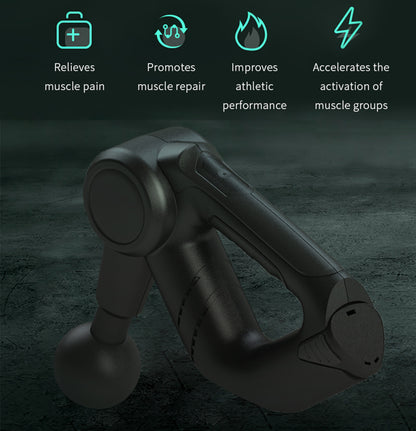 Massage gun for effective vibration therapy relieving muscle pain and promoting muscle repair, enhancing athletic performance.