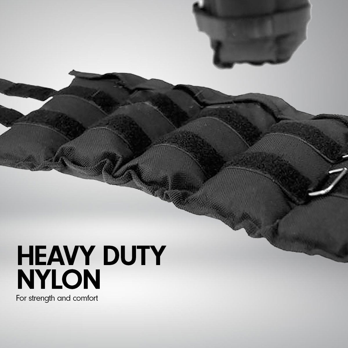 Powertrain Sports Pair 1kg Adjustable Ankle Weights – Durable Nylon, Adjustable Straps