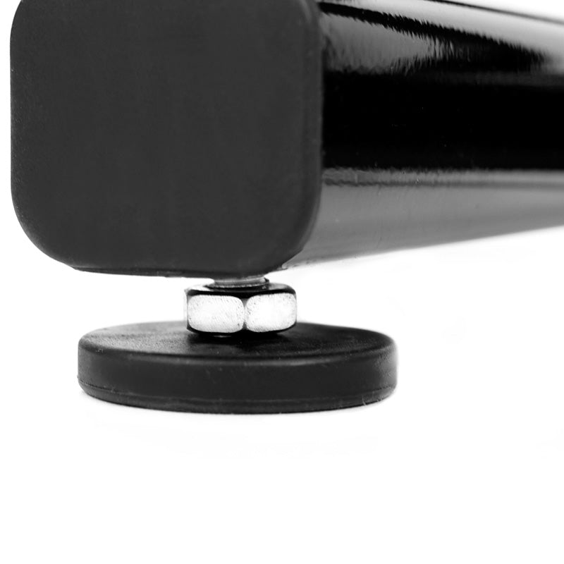 Close-up of the Adjustable Dumbbells with Stand 24KG Set base by Powertrain, showcasing sturdy construction for home gym use.