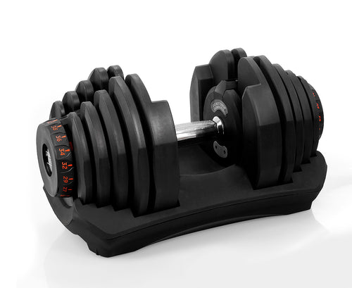 Adjustable Dumbbells with Stand 40KG Set by Powertrain for home strength training