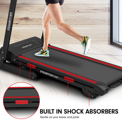 Powertrain K200 Electric Treadmill LCD console and incline running belt