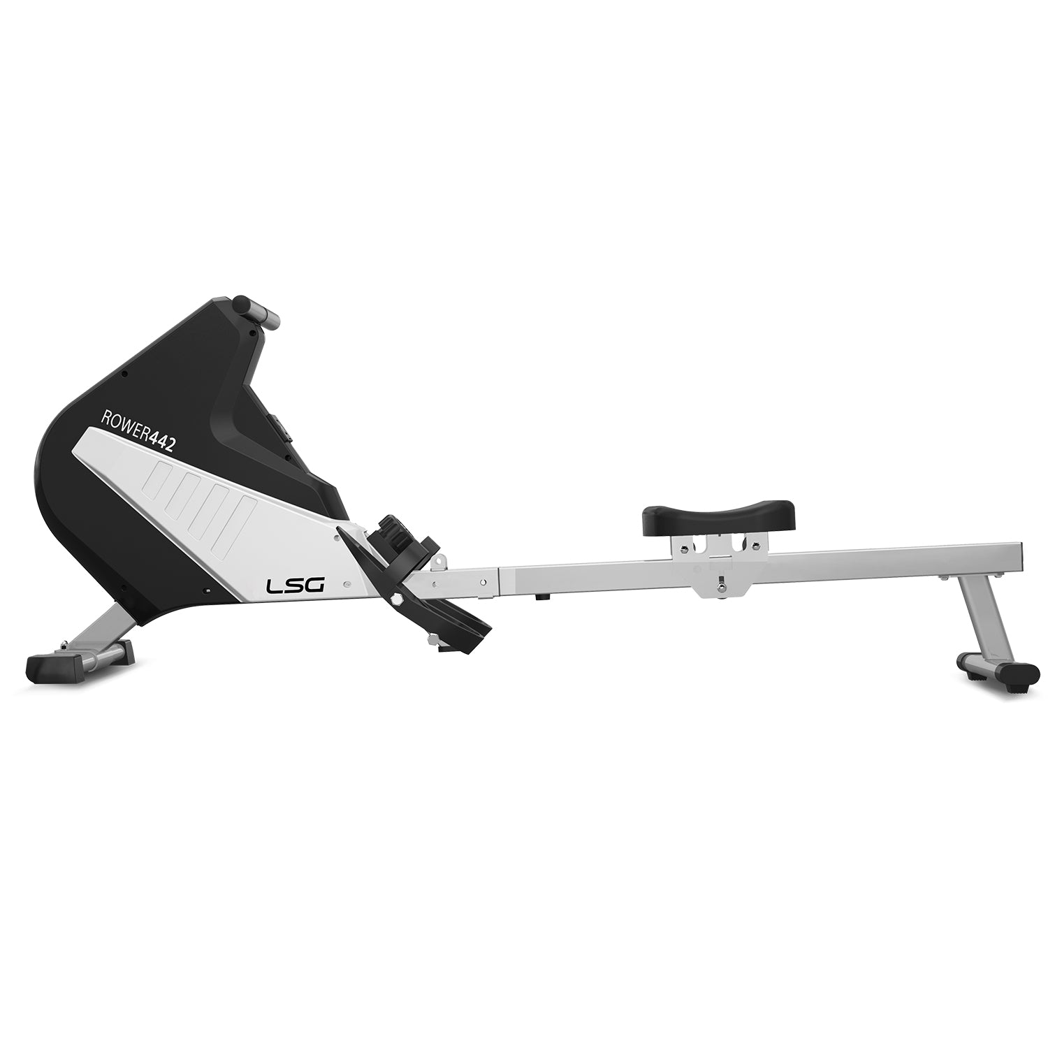 LSG ROWER-442 Magnetic Rowing Machine with 12 levels of resistance, ideal for home fitness and full-body workouts.
