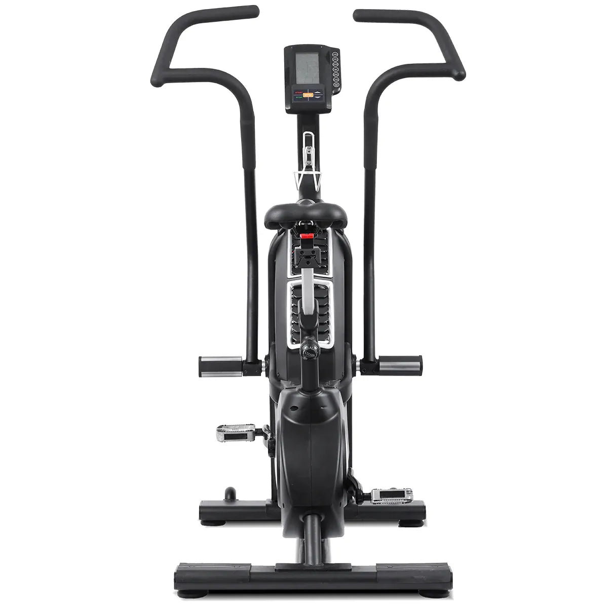 Commercial Air Bike – Lifespan Fitness EXC-11H, front view showcasing handlebars and console for optimal performance.