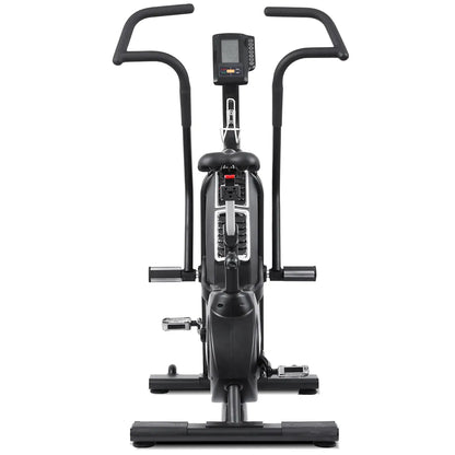 Commercial Air Bike – Lifespan Fitness EXC-11H, front view showcasing handlebars and console for optimal performance.
