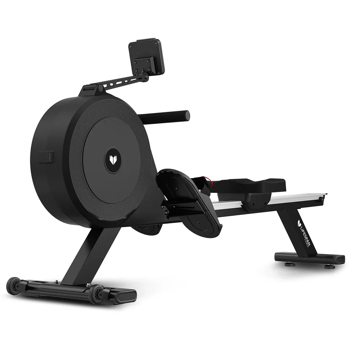 Rowing machine with dual air/magnetic resistance for effective workout and performance improvement.