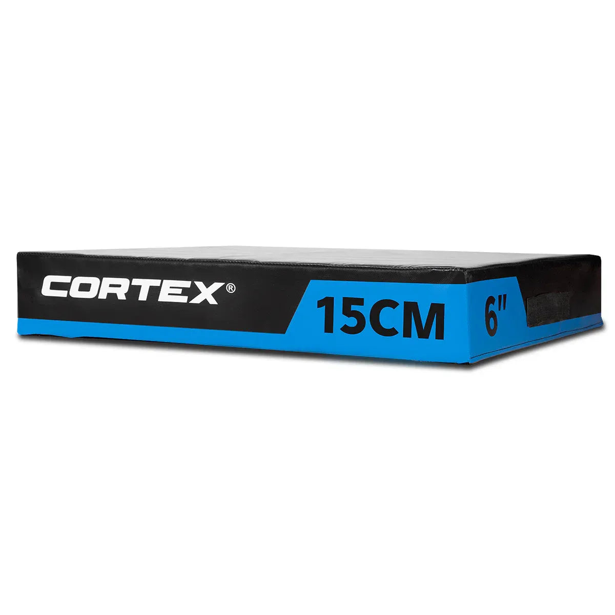 Plyo box set by Cortex, stackable soft design, featuring a height of 15cm for versatile workout options.