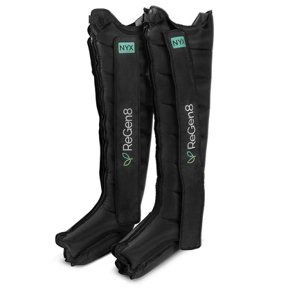 Compression Recovery Boots by ReGen8 Nyx, featuring 8-chamber design for enhanced muscle recovery and circulation.
