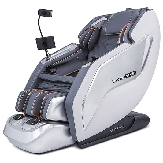 ReGen8 LuxCloud Premiere Massage Chair with zero gravity design and full-body coverage for relaxation.