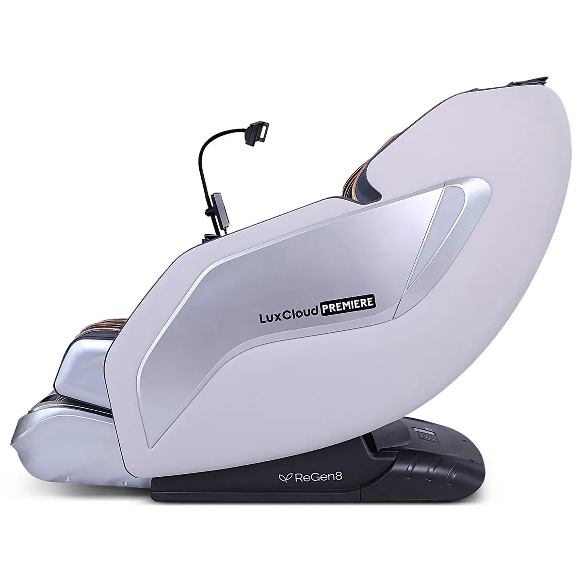 Massage Chair ReGen8 LuxCloud Premiere in zero gravity position for ultimate relaxation at home.
