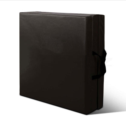 Black Tri-Fold Exercise Mat for Pilates, Judo & Floor Workouts