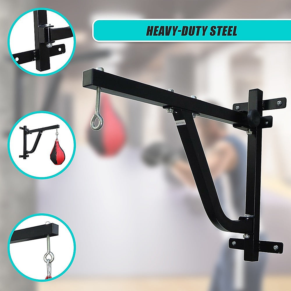 Wall-Mount Pivot Rack for Boxing Punching Bag – Space-Saving Training Bracket