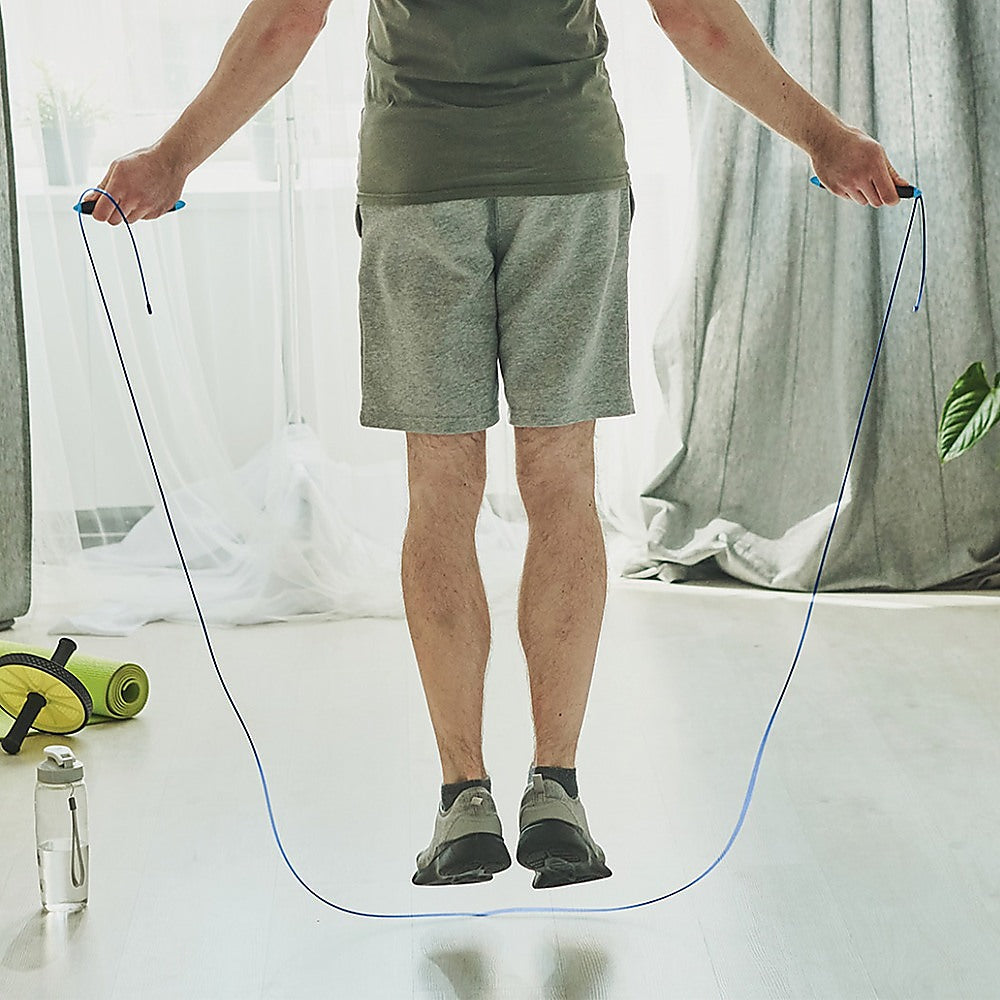 Digital LCD jump rope with timer and calorie counter