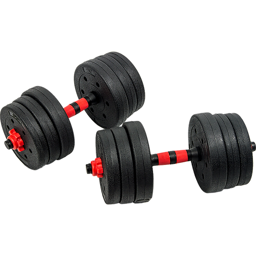 Adjustable Dumbbell Set 20kg Rubber Barbell for versatile home gym workouts