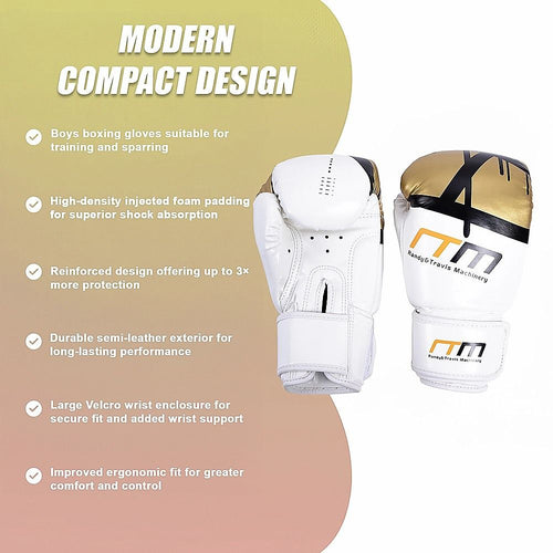 Boxing Gloves showcasing modern compact design for kids, featuring high-density foam padding and durable construction.