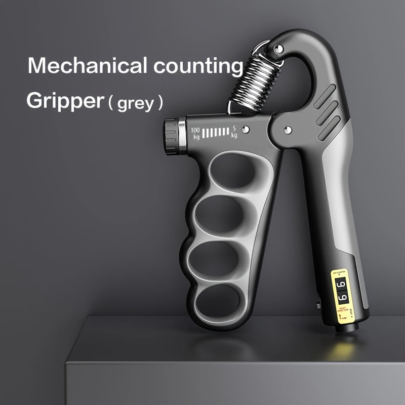 Exercise grip, wrist, and finger muscles with adjustable resistance