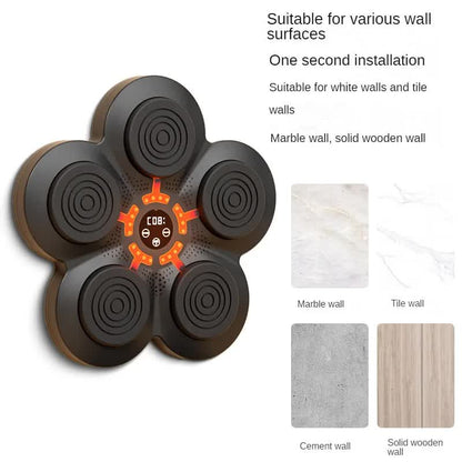 Smart Boxing Training Pad LED Wall Target with various wall compatibility options