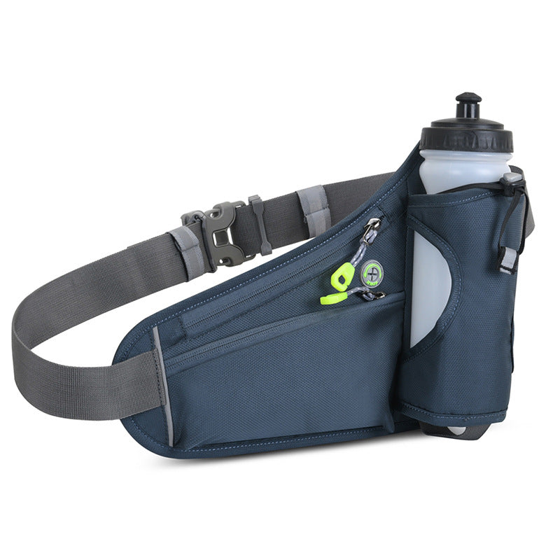 Dark Grey Hydration Running Waist Pack with Bottle Holder