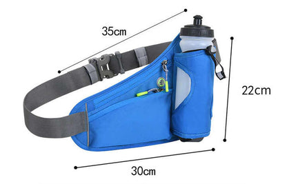 Dark Grey Hydration Running Waist Pack with Bottle Holder