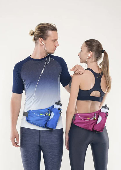 Dark Grey Hydration Running Waist Pack with Bottle Holder