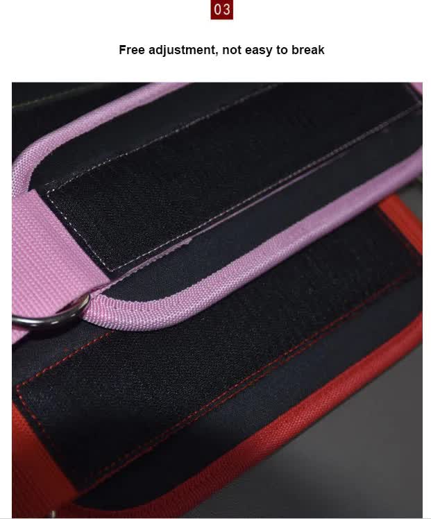 Black Adjustable Ankle Straps Set for Leg and Glute Training