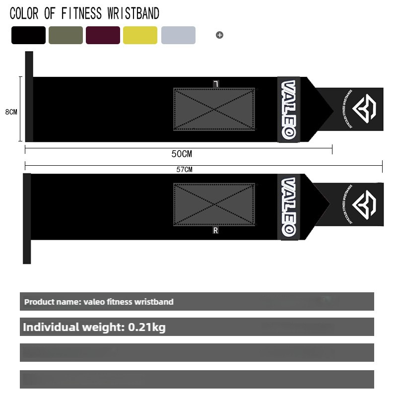 Grey Heavy-Duty Gym Wrist Wraps for weightlifting and powerlifting