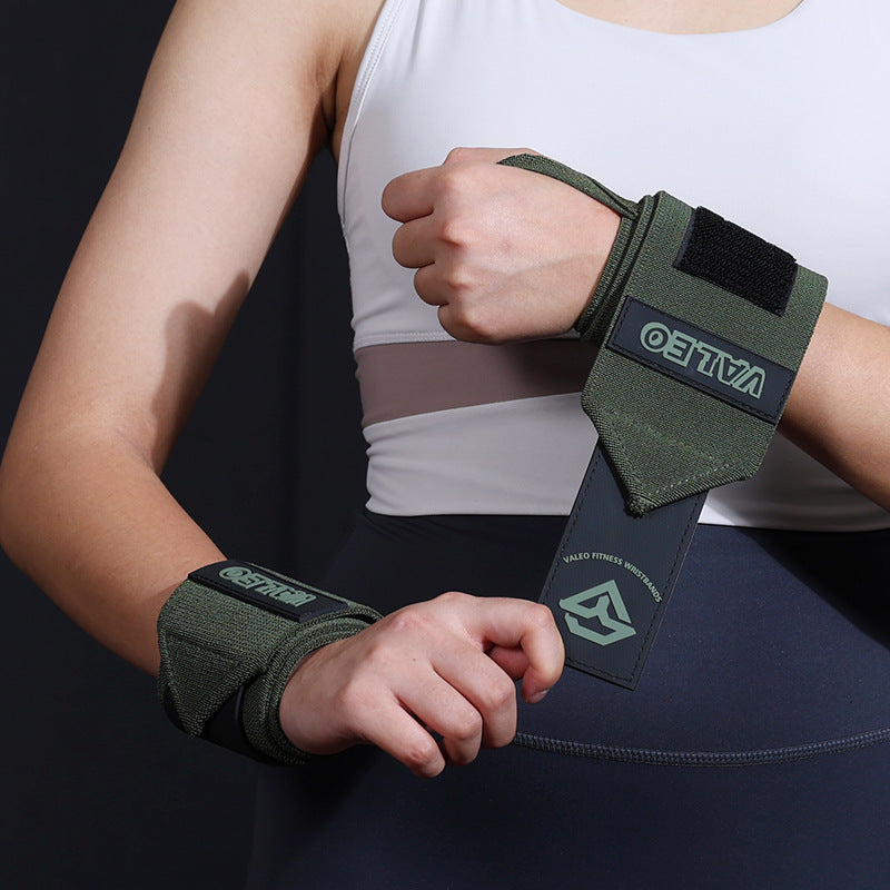 Dark Green Heavy-Duty Gym Wrist Wraps for weightlifting and powerlifting